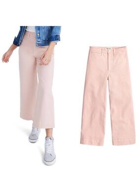 Madewell - Wide Leg High Waisted Pink Khaki